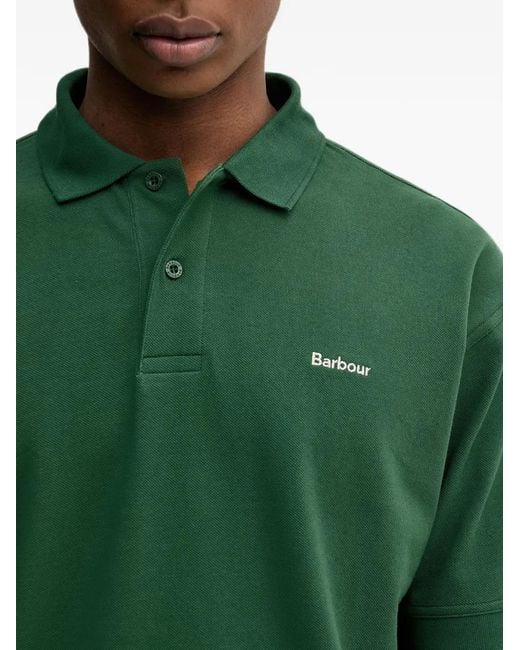 Polo Hexham Barbour de hombre de color Green