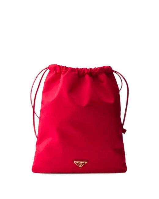 Prada Red Wish Re-Nylon Pouch
