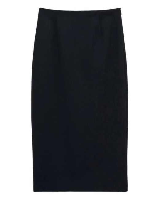 Dorothee Schumacher Blue Centre-Seam Pencil Skirt