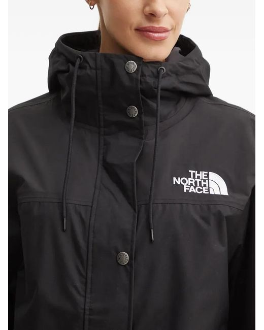 The North Face Black Hooded Pocket-Detail Coat