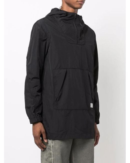 Helmut Lang Black Hooded Pullover Jacket for men