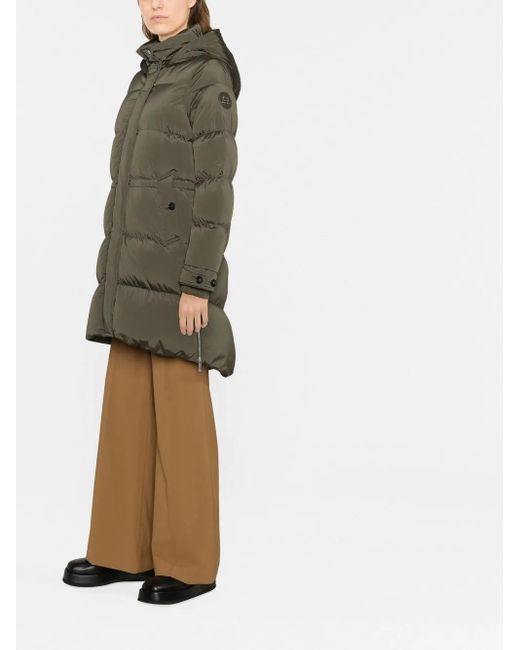 Woolrich フーデッドパデッドコート Green