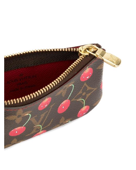 Authenticated Used Louis Vuitton Monogram Cherry Blossom Pochette Clé  Takashi Murakami M92015 Coin Case Women's Wallet 