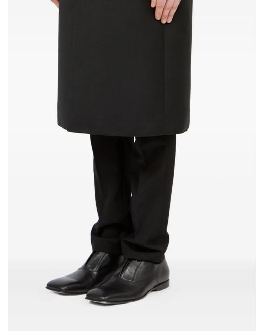 MM6 by Maison Martin Margiela Black Tailored Overcoat for men