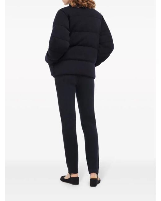 Barrie Blue Cashmere Puffer Jacket