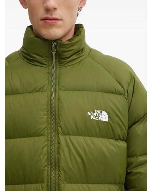 The North Face Green Quilted-Design Zip-Fastening Jacket for men