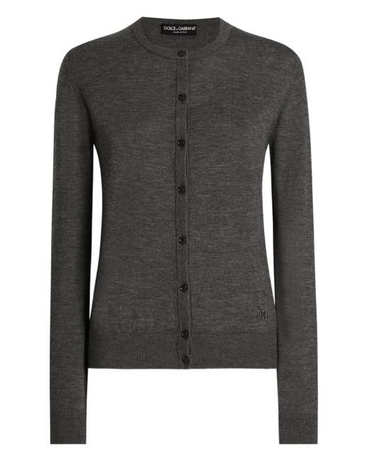 Dolce & Gabbana Black Button-Front Cardigan
