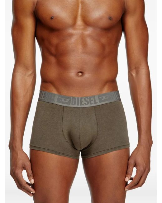 DIESEL Black Benjamin-D-Mono Boxers (Pack Of Three) for men