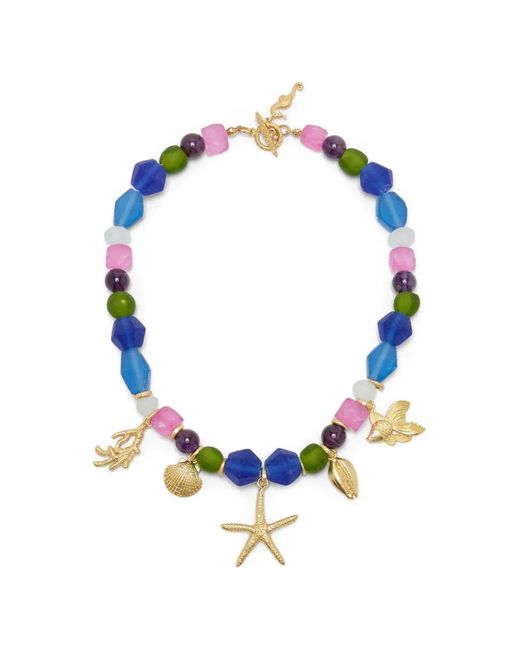 Collier Meretrix Oceanus en coloris Blue
