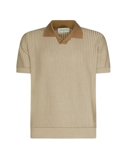 Piacenza Cashmere Natural Ribbed-Knit T-Shirt for men