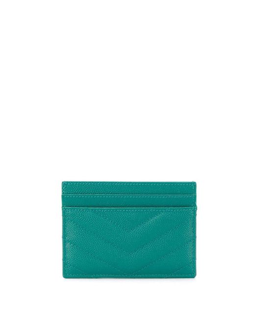 Saint Laurent Green Monogramme Card Holder