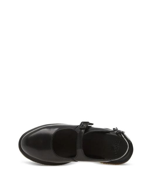 Dr. Martens White Madaline Mary Jane Buckle-Fastening Slingback Ballet Flats
