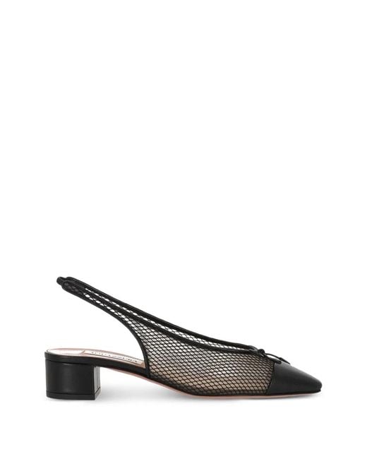 Aquazzura Metallic Slingback Heeled Pumps