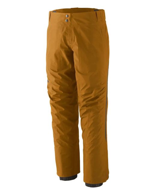 Patagonia Brown Press-fastening Trousers for men