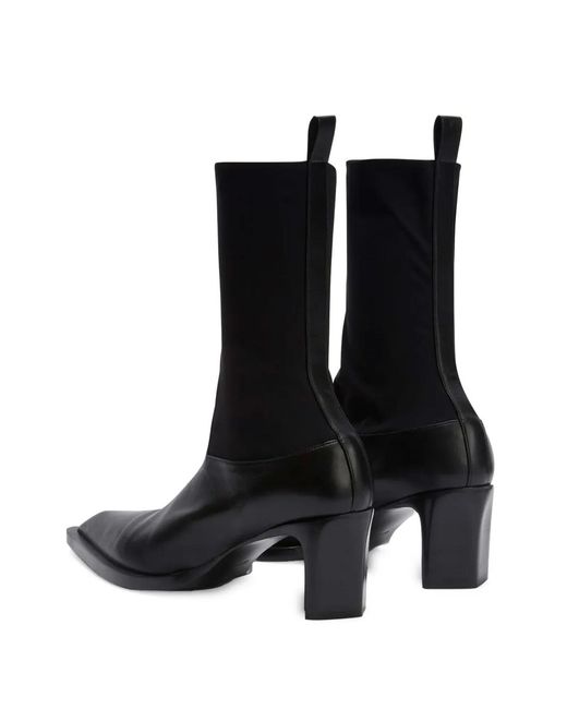 Jil Sander Black Ankle Boots
