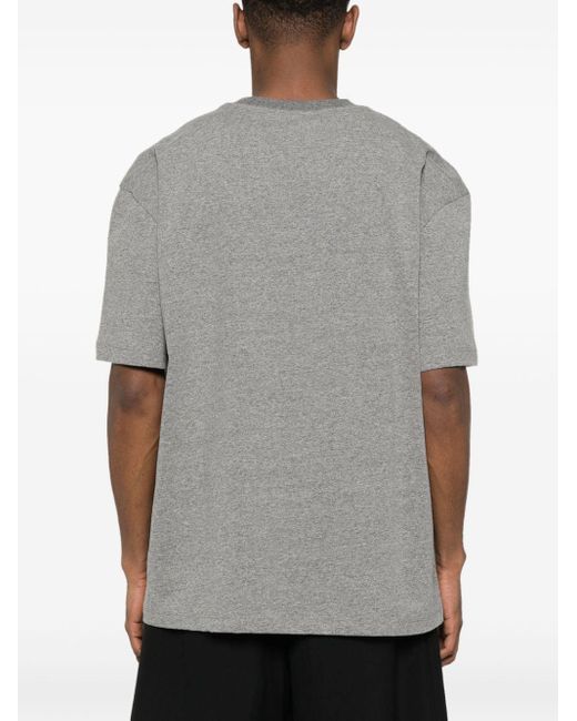Ih Nom Uh Nit Gray Blurred Face-print T-shirt for men