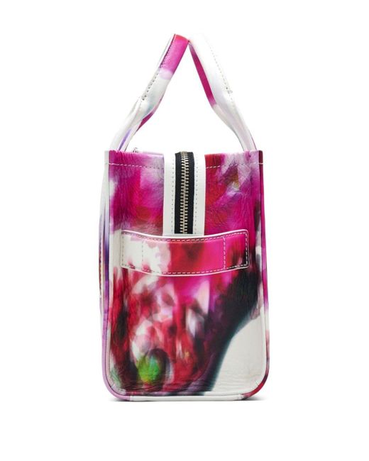 Marc Jacobs Pink The Future Floral Leather Small Tote Bag