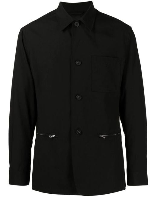 3.1 Phillip Lim Black Single-Breasted Wool-Blend Jacket for men