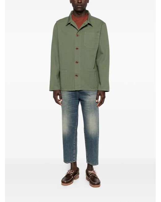Uskees Green Button Pocket Jacket for men