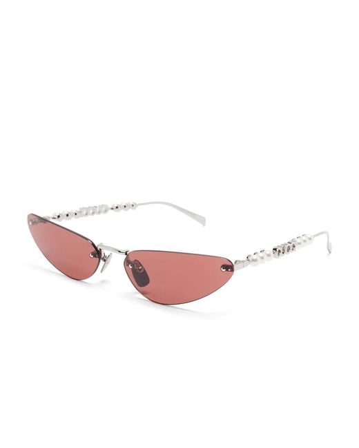 Gucci Pink Cat Eye-Frame Sunglasses