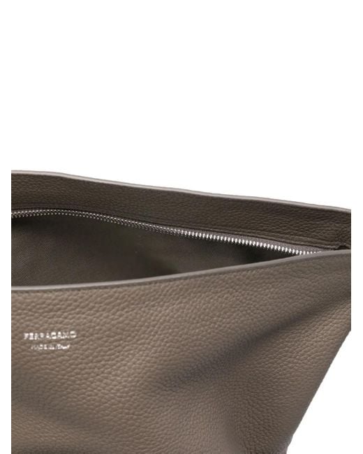 Sac Porté Épaule À Boucle Gancini Ferragamo pour homme en coloris Gray