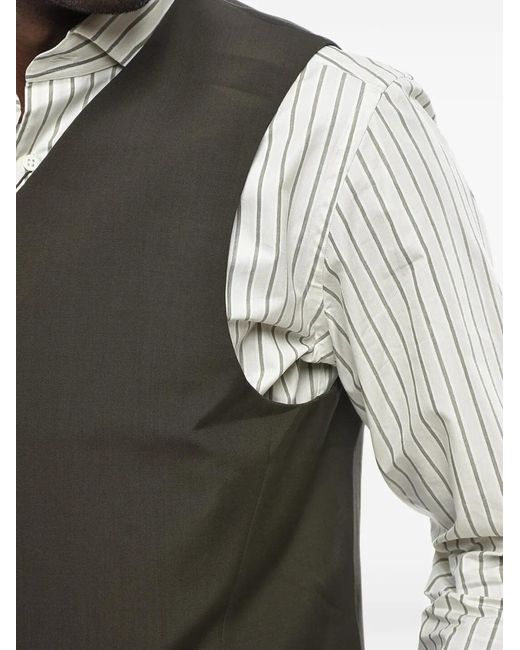 Givenchy Green Double-Breasted Waistcoat for men