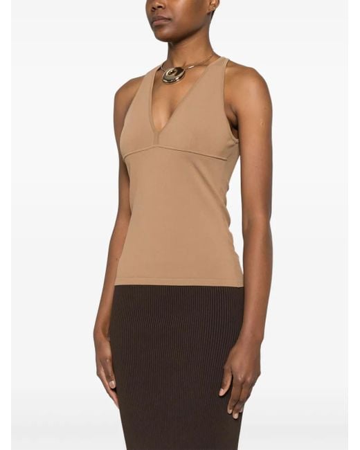 Max Mara Women's Natural Viscose Blend Top