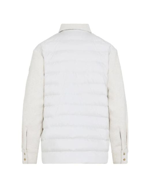 Moncler White Pockets Zip Jacket