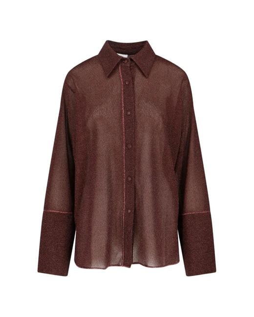 Oseree Brown Buttoned Shirt