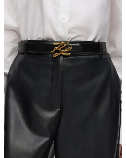 Karl Lagerfeld Black K/Autograph Belt