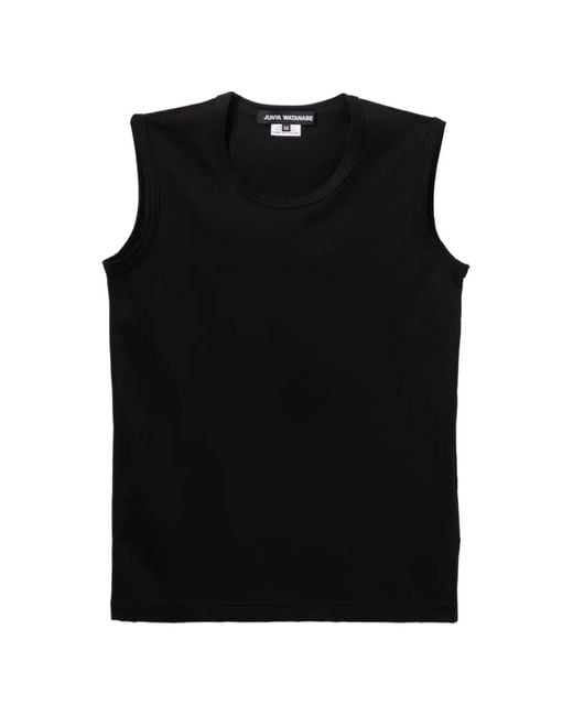 Junya Watanabe Black Sleeveless T-Shirt