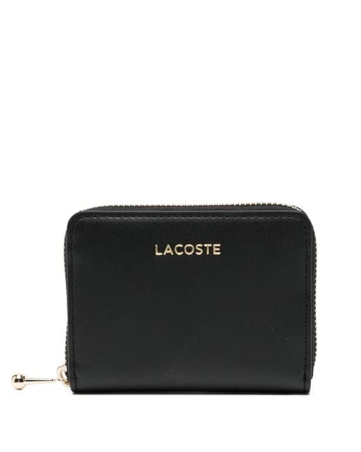 Lacoste Black Logo-Embossed Wallets