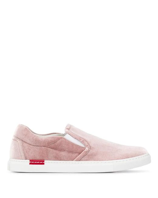 Scarosso Pink Slip-On Sneakers