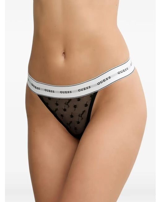 Guess Bh Met Logoprint in het Black