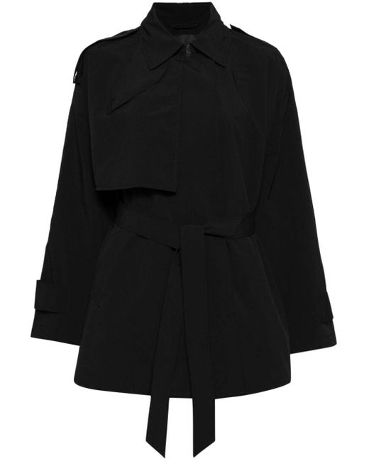 JNBY Black Belted Trench Coat