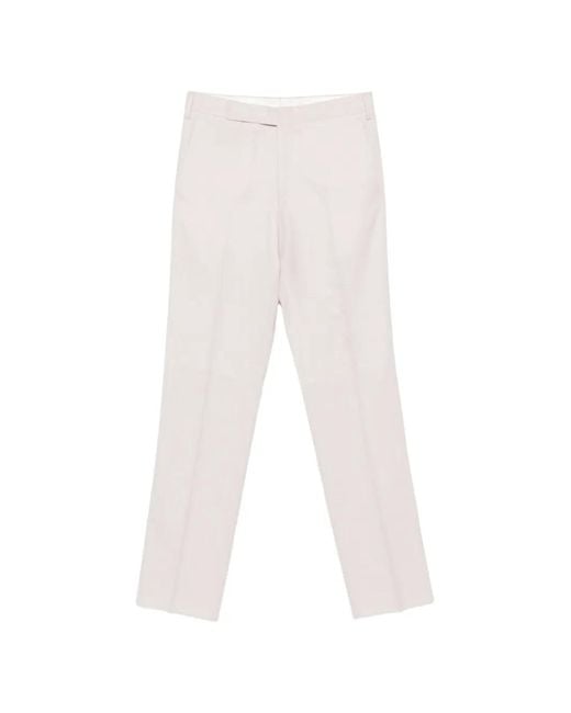 Lardini White Pocket Trousers for men