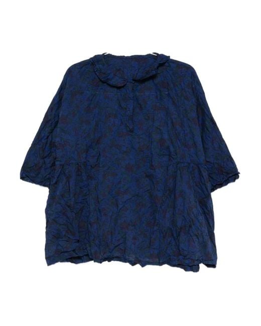 Blusa de algodón Daniela Gregis de color Blue