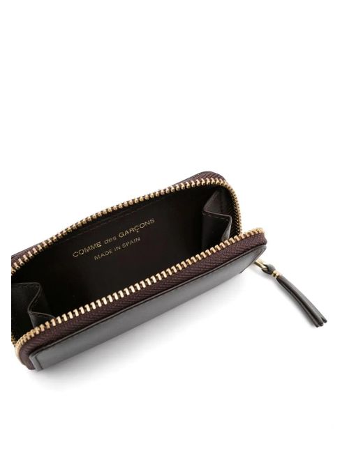 Comme des Garçons White Calf-Leather Zip Wallet