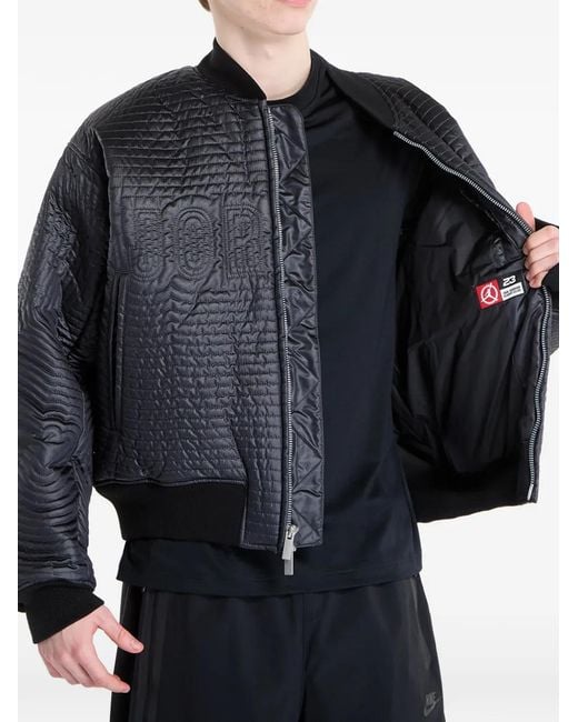 Nike Gray Flight Bomber Jacket for men