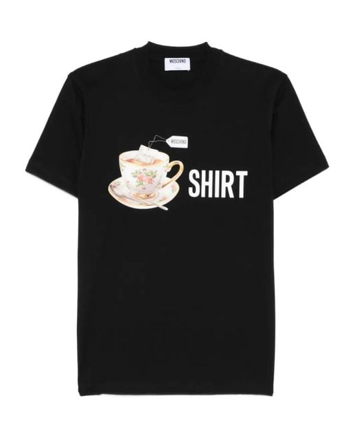 Moschino プリント Tシャツ Black