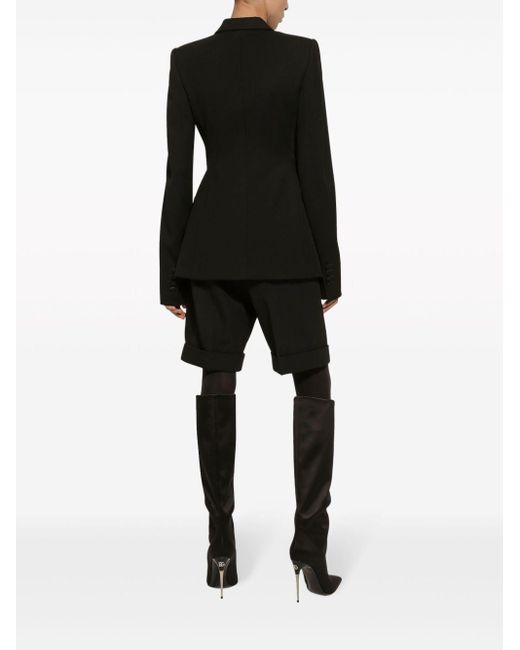 Dolce & Gabbana Turlignton Blazer Met Dubbele Rij Knopen in het Black