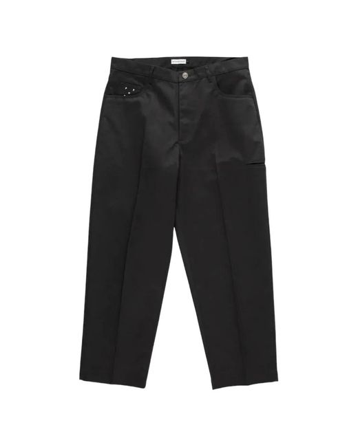 Pop Trading Co. Black Drs Worker Trousers for men
