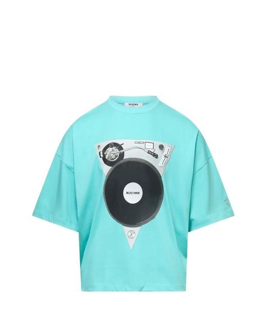 Black Jack Jewelry Blue Turntable Graphic T-Shirt