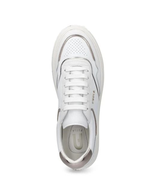Furla White Leather Sneakers