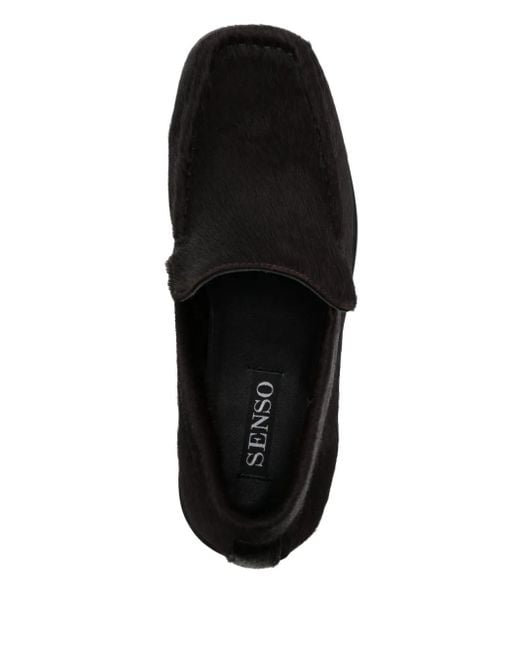 Senso Black Geneva Leather Loafers