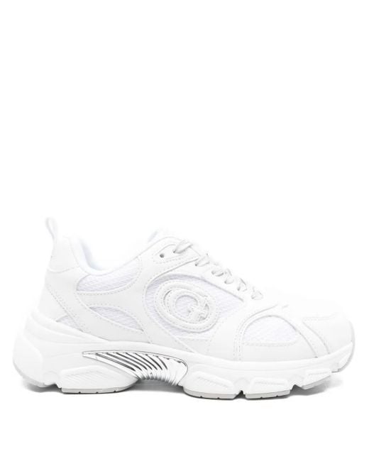 Zapatillas con suela gruesa y logo Guess de color White