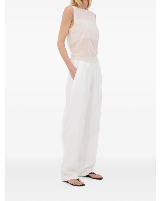 Loulou de Saison White Anita Sleeveless Top