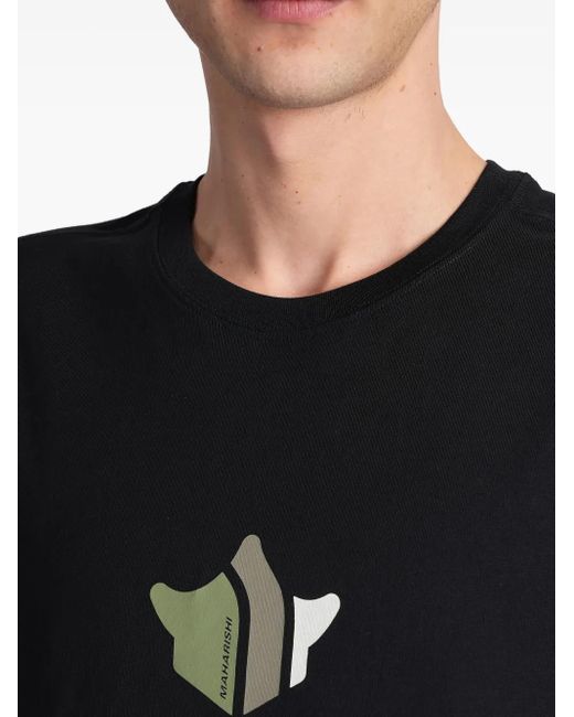メンズ Maharishi グラフィック Tシャツ Black