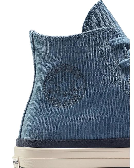 Converse Blue Chuck 70 Embossed-Logo Sneakers