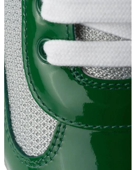 Prada Linea Rossa Green America's Cup Shiny Trainers for men